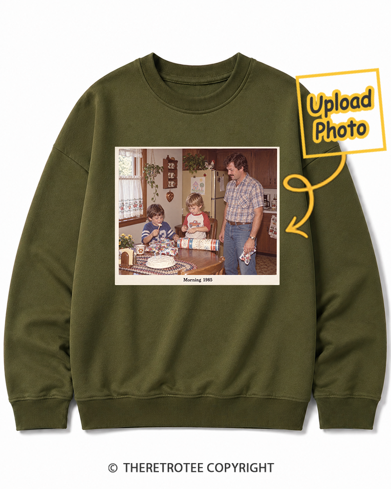 TheRetroTee Personalized Saturday Morning 1985 Sweatshirt