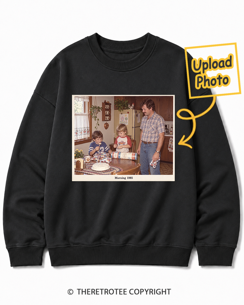 TheRetroTee Personalized Saturday Morning 1985 Sweatshirt
