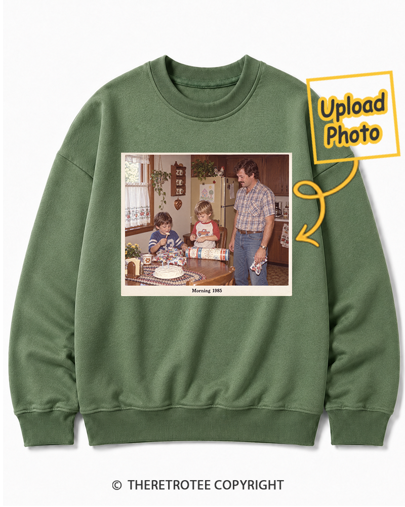 TheRetroTee Personalized Saturday Morning 1985 Sweatshirt