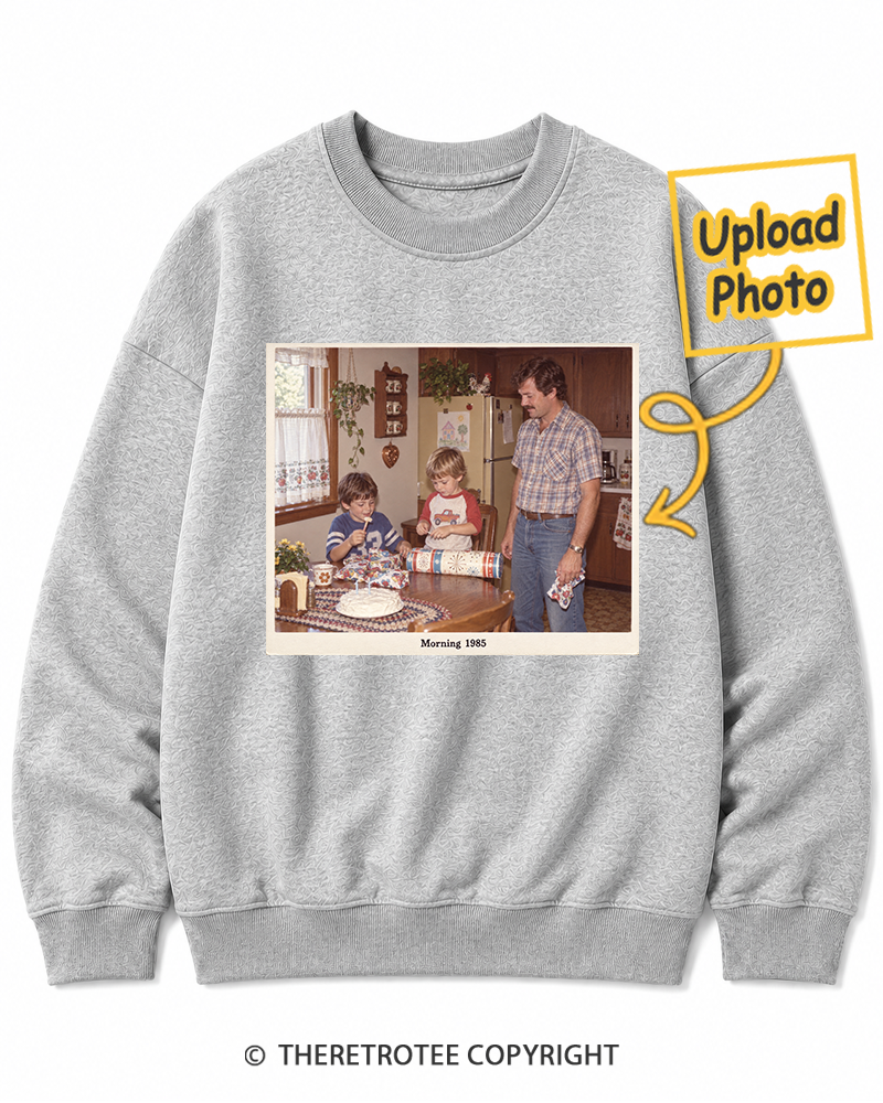 TheRetroTee Personalized Saturday Morning 1985 Sweatshirt