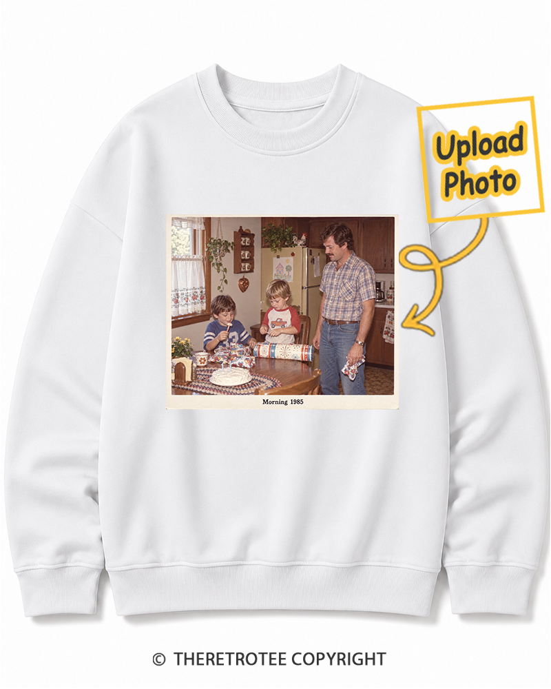 TheRetroTee Personalized Saturday Morning 1985 Sweatshirt