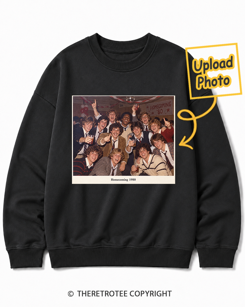 TheRetroTee Personalized Homecoming 1980 Sweatshirt