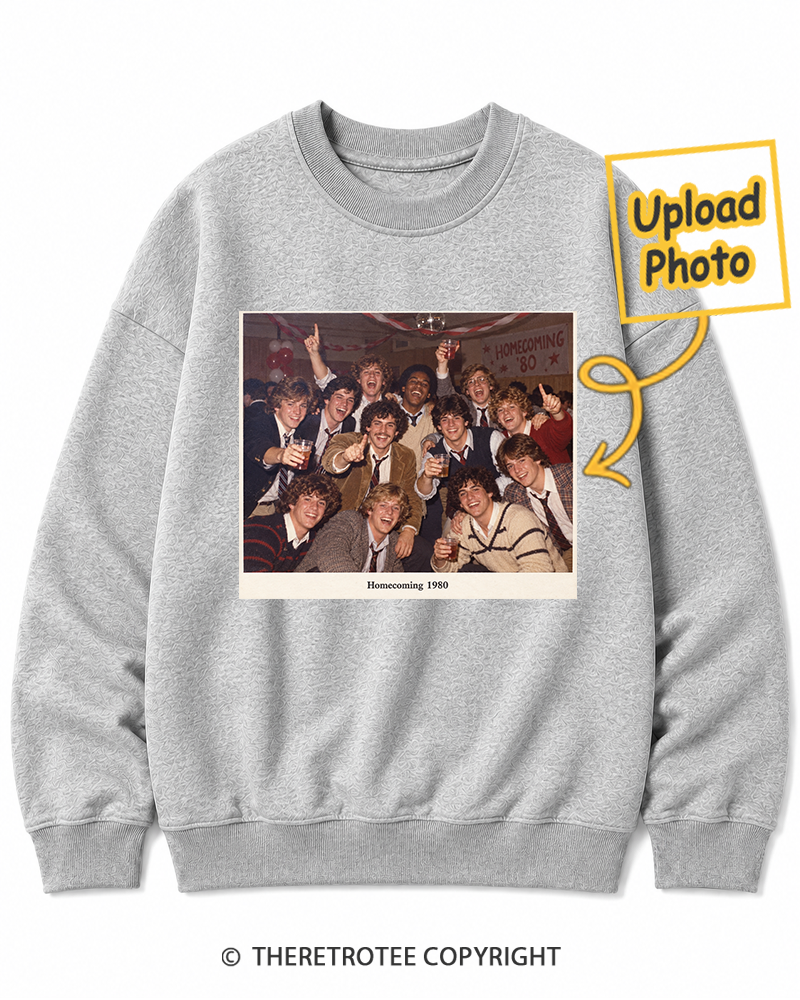 TheRetroTee Personalized Homecoming 1980 Sweatshirt