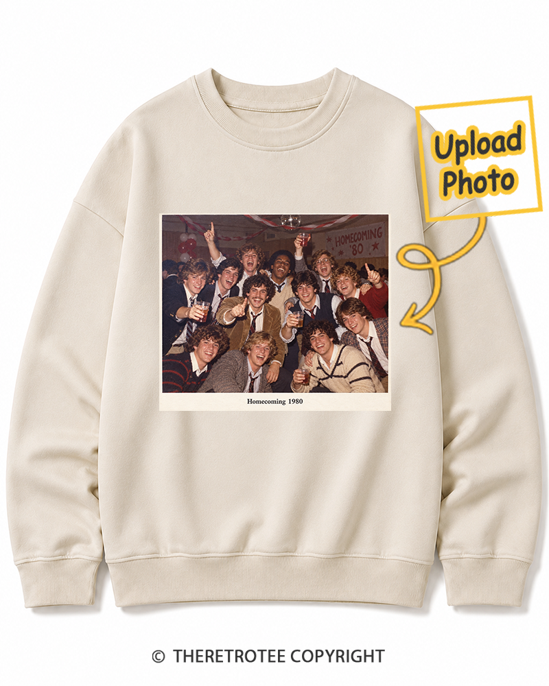 TheRetroTee Personalized Homecoming 1980 Sweatshirt