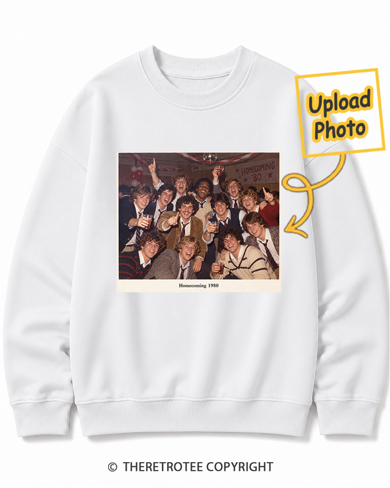 TheRetroTee Personalized Homecoming 1980 Sweatshirt