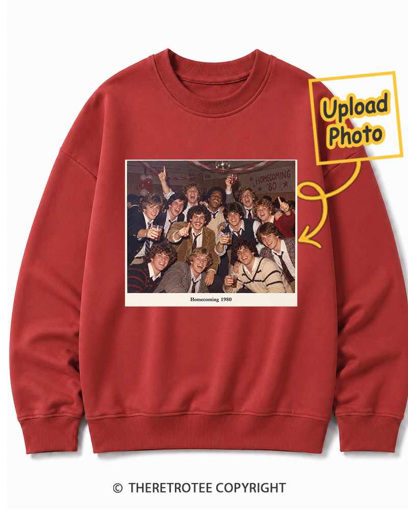TheRetroTee Personalized Homecoming 1980 Sweatshirt