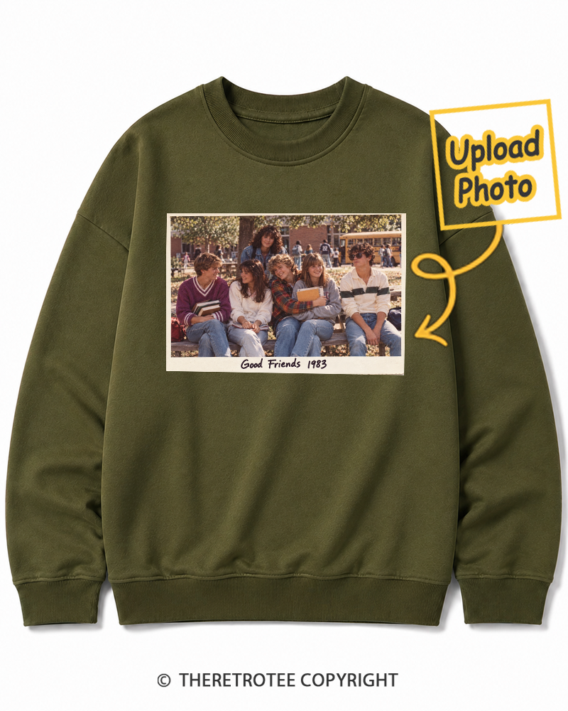 TheRetroTee Personalized School Friends 1983 Sweatshirt