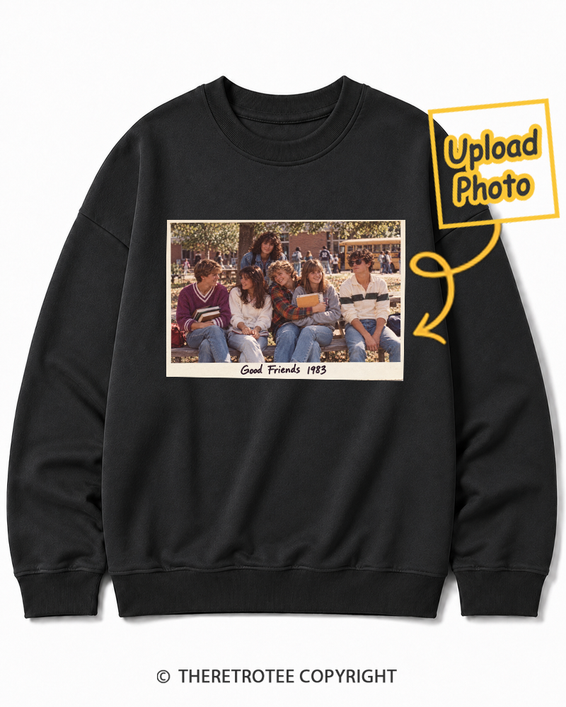 TheRetroTee Personalized School Friends 1983 Sweatshirt