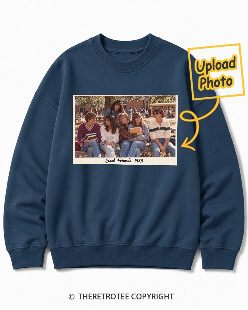 TheRetroTee Personalized School Friends 1983 Sweatshirt