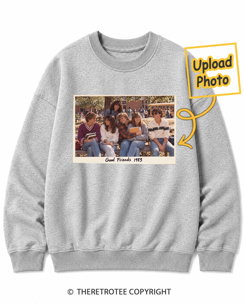 TheRetroTee Personalized School Friends 1983 Sweatshirt