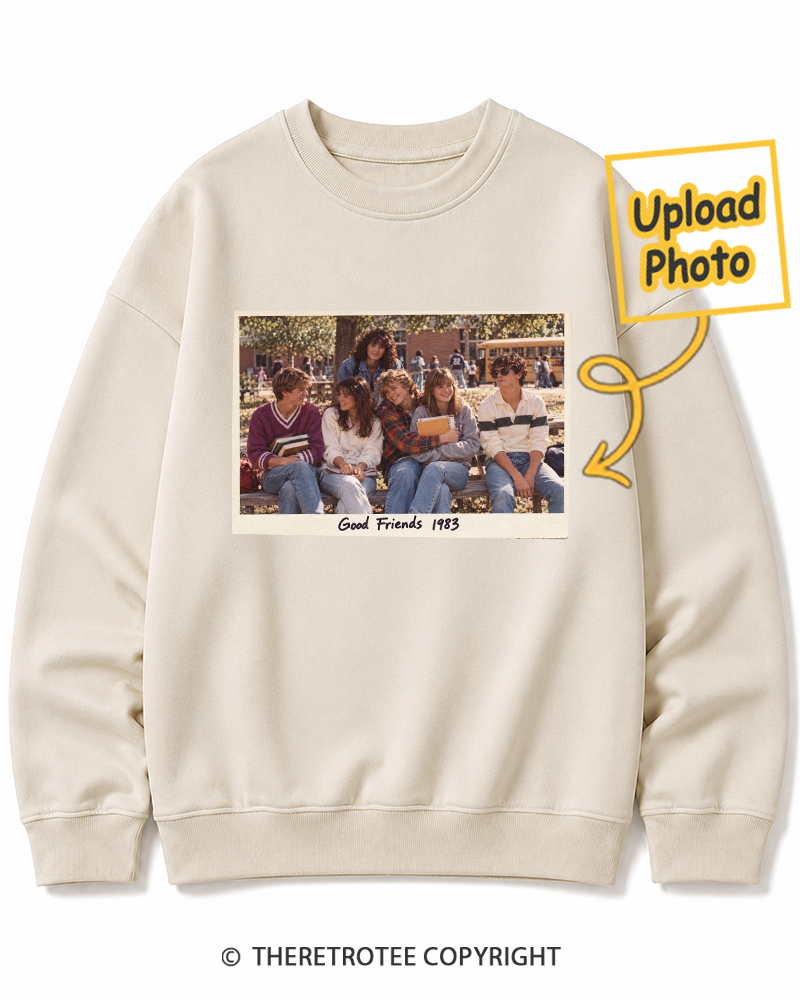 TheRetroTee Personalized School Friends 1983 Sweatshirt