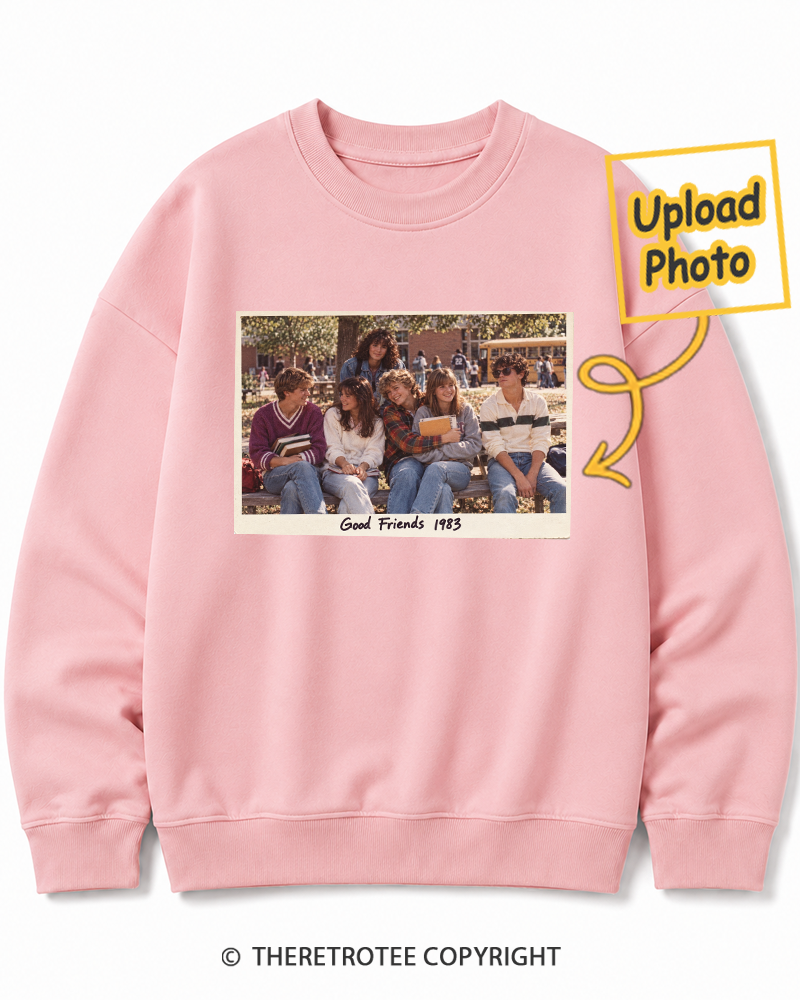 TheRetroTee Personalized School Friends 1983 Sweatshirt