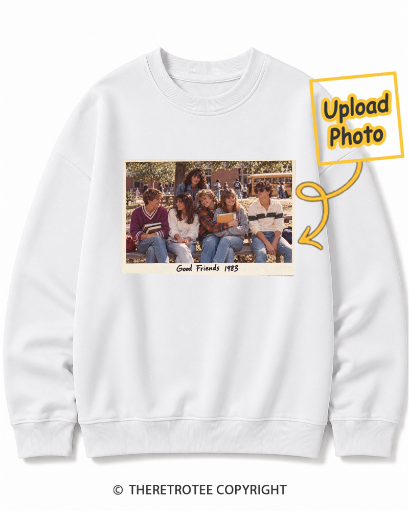 TheRetroTee Personalized School Friends 1983 Sweatshirt