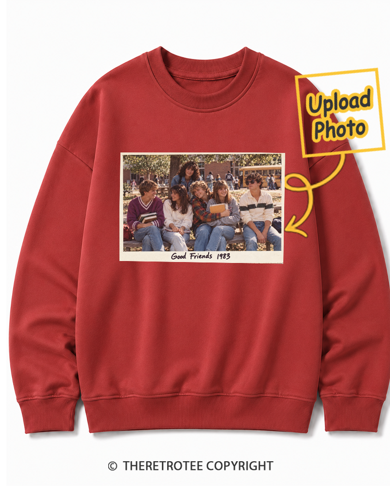 TheRetroTee Personalized School Friends 1983 Sweatshirt