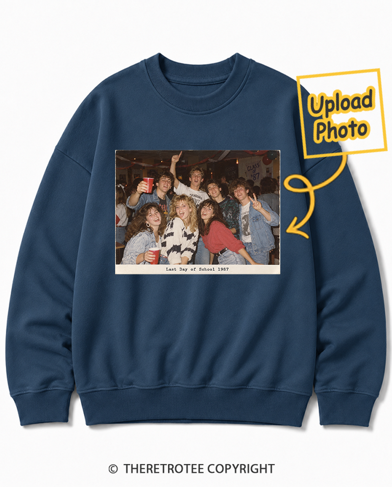 TheRetroTee Personalized Last Day of School 1987 Sweatshirt