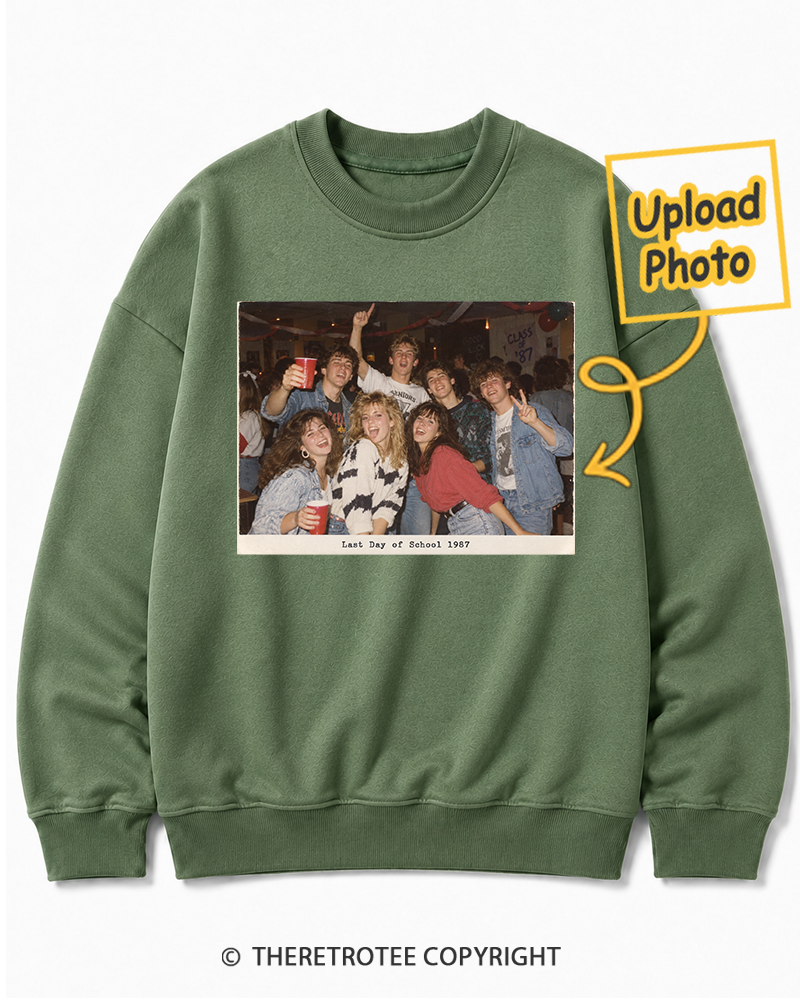 TheRetroTee Personalized Last Day of School 1987 Sweatshirt