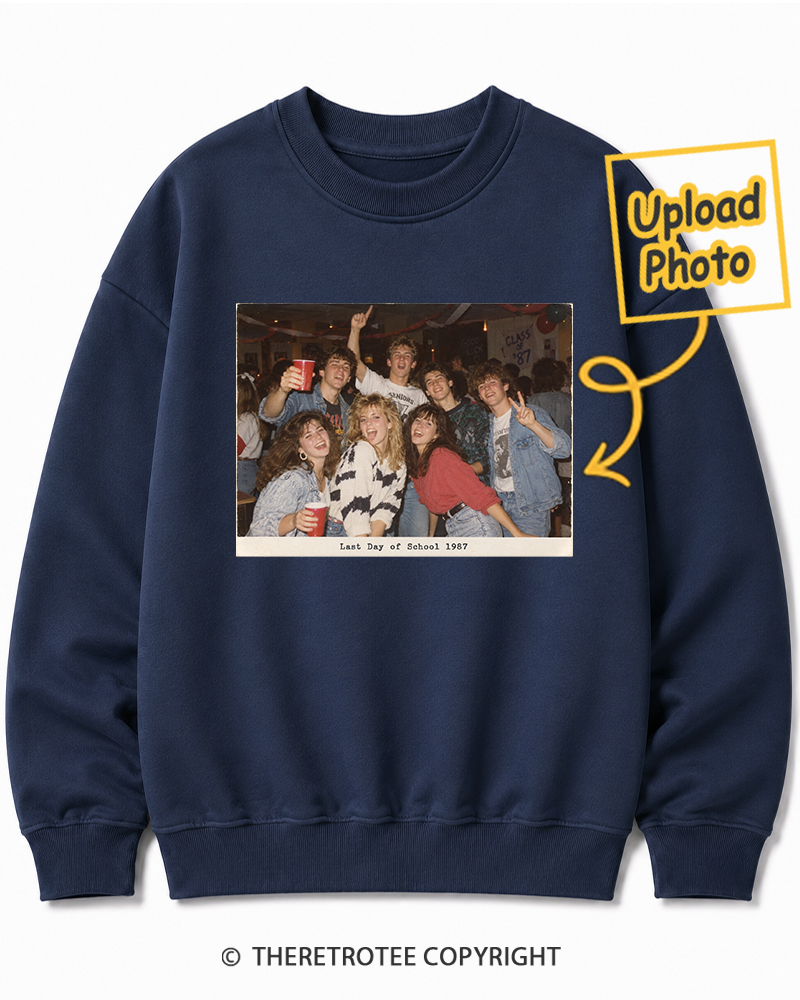 TheRetroTee Personalized Last Day of School 1987 Sweatshirt