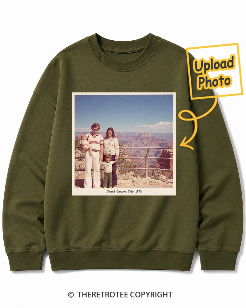 TheRetroTee Personalized Grand Canyon Trip 1973 Sweatshirt