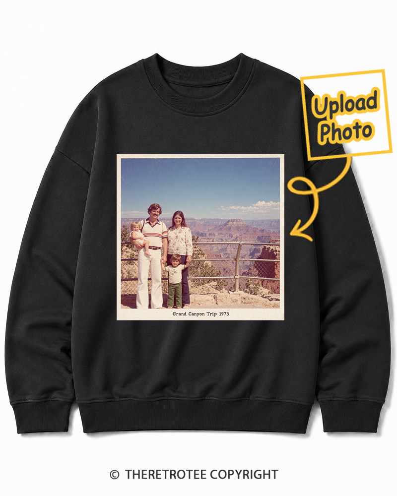 TheRetroTee Personalized Grand Canyon Trip 1973 Sweatshirt