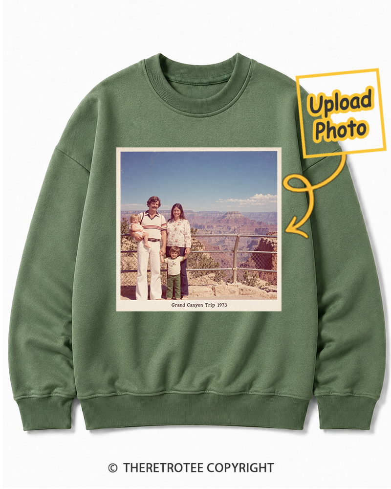 TheRetroTee Personalized Grand Canyon Trip 1973 Sweatshirt