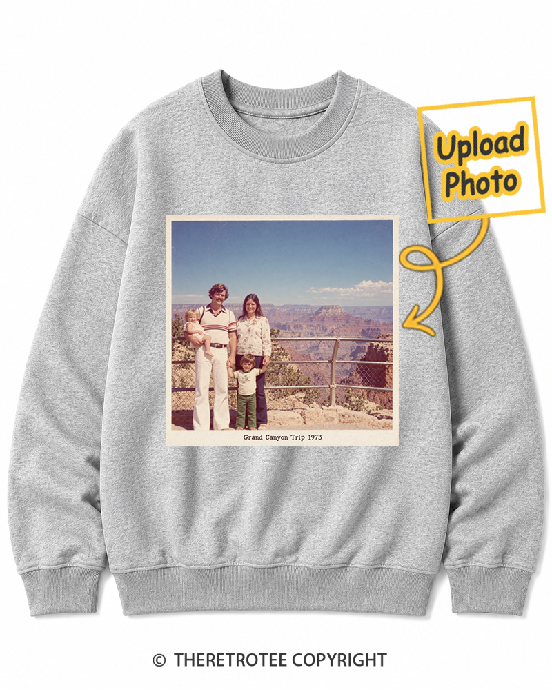 TheRetroTee Personalized Grand Canyon Trip 1973 Sweatshirt