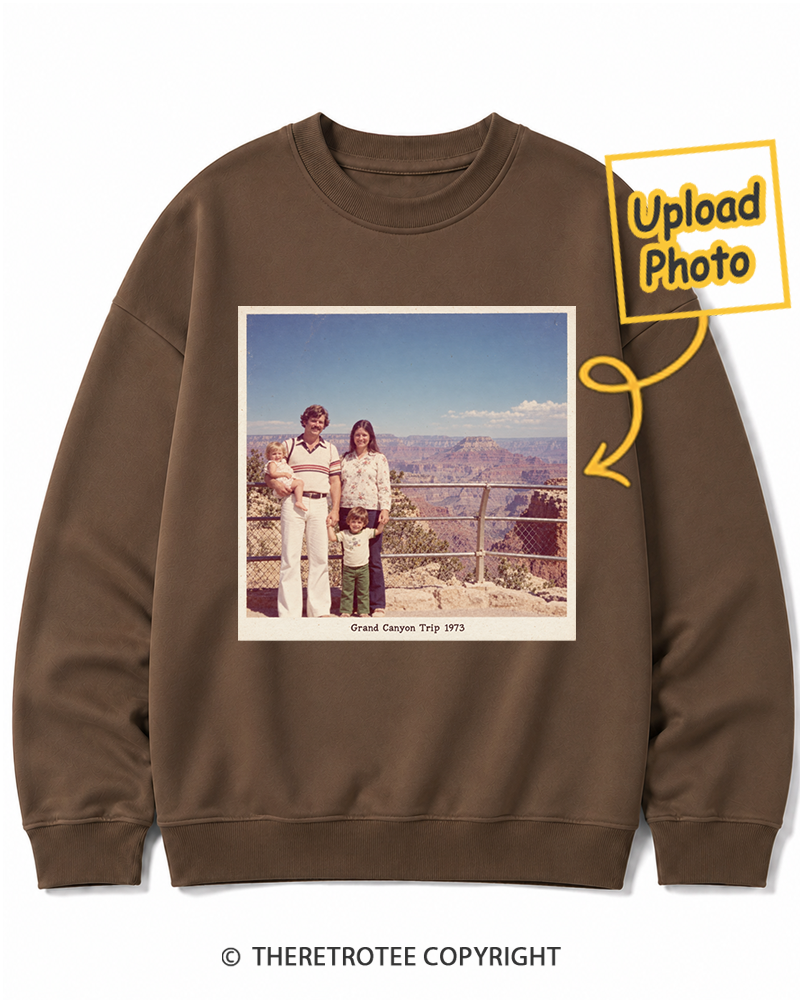 TheRetroTee Personalized Grand Canyon Trip 1973 Sweatshirt