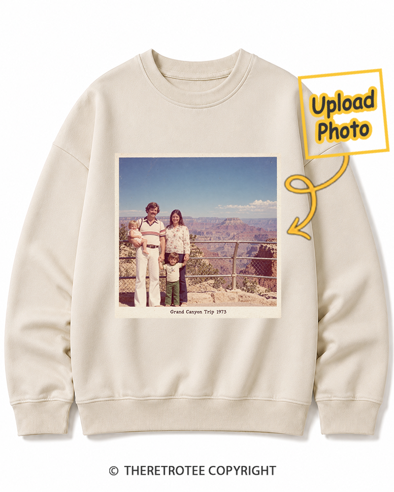 TheRetroTee Personalized Grand Canyon Trip 1973 Sweatshirt