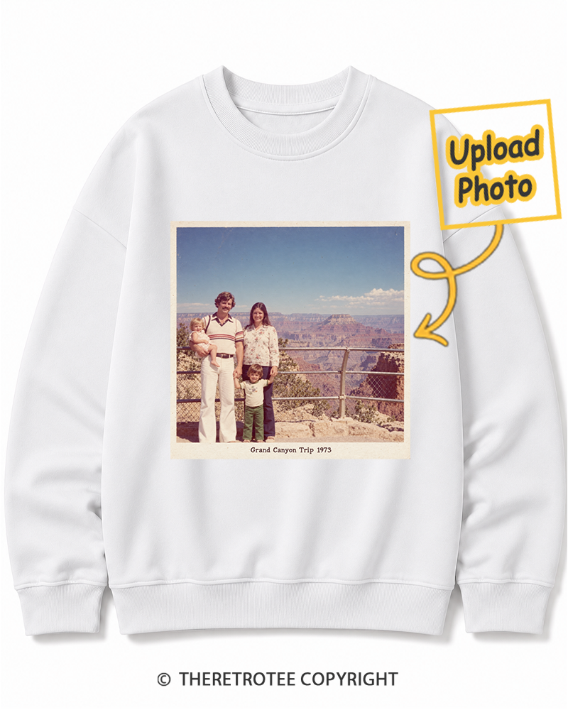 TheRetroTee Personalized Grand Canyon Trip 1973 Sweatshirt