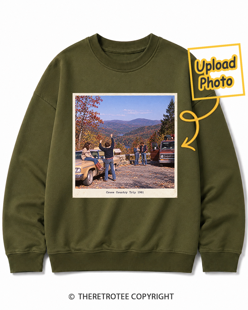TheRetroTee Personalized Cross Country Trip 1981 Sweatshirt