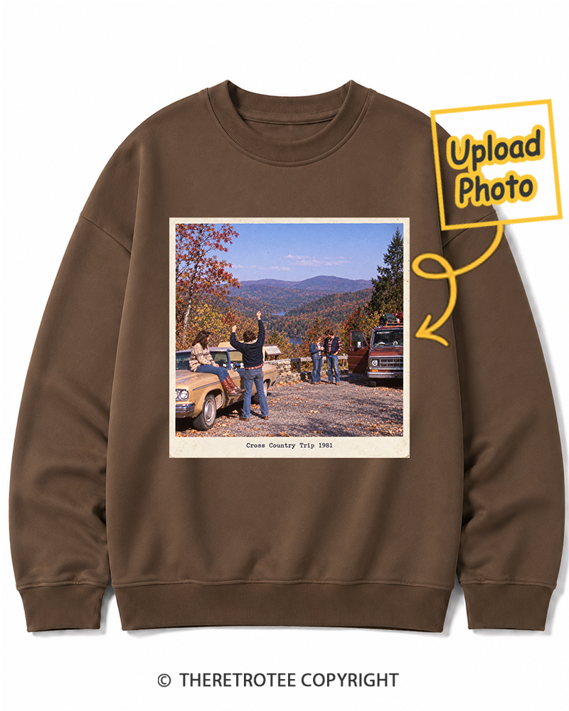 TheRetroTee Personalized Cross Country Trip 1981 Sweatshirt