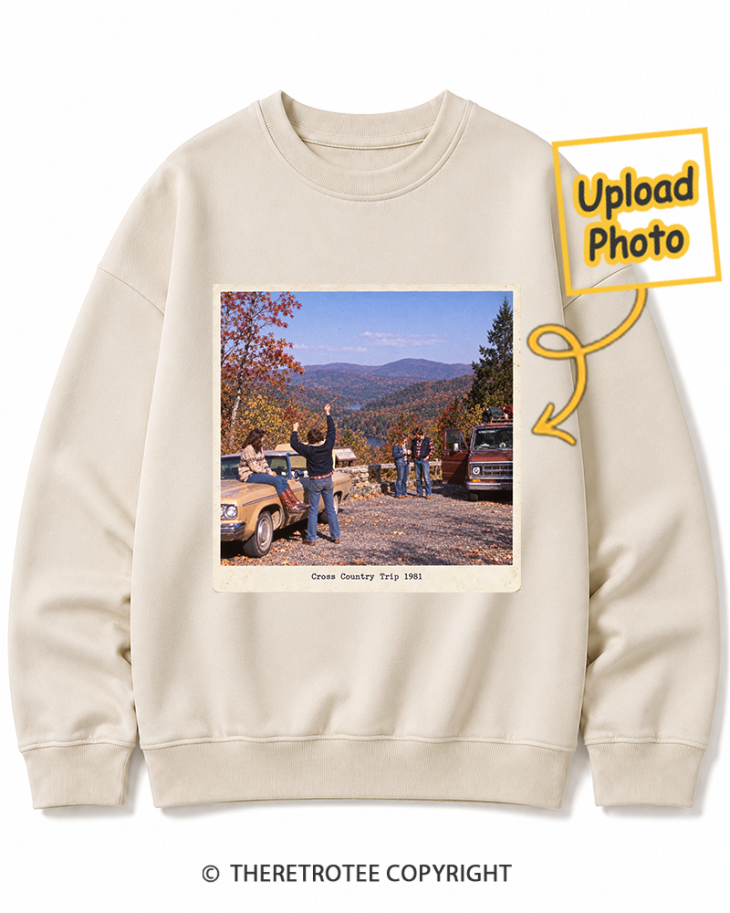 TheRetroTee Personalized Cross Country Trip 1981 Sweatshirt