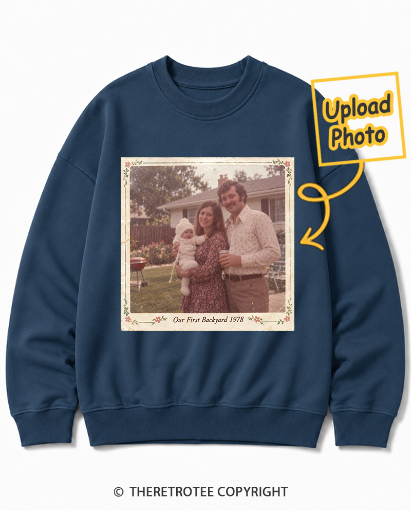 TheRetroTee Personalized Our First Backyard 1978