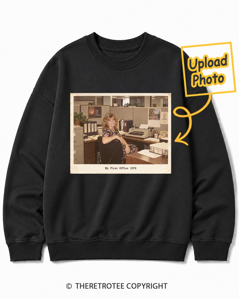 TheRetroTee Personalized My First Office 1979
