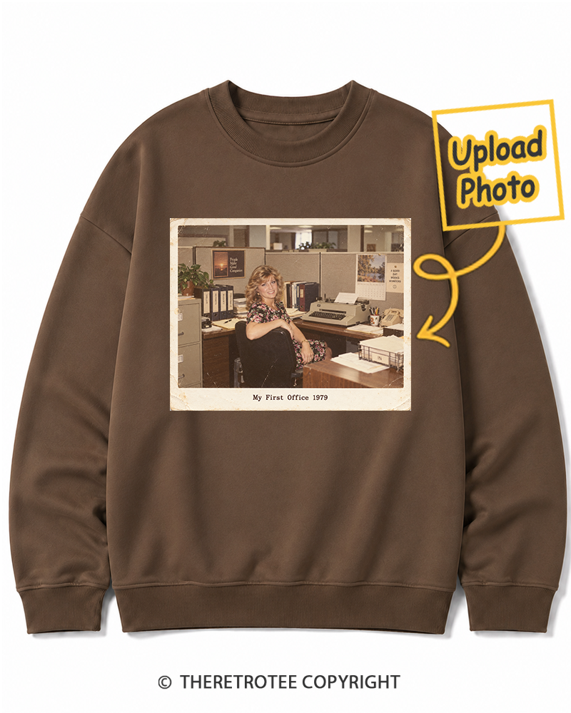 TheRetroTee Personalized My First Office 1979