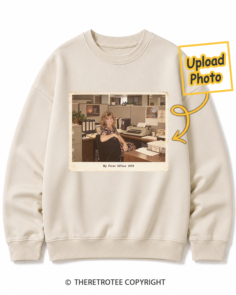 TheRetroTee Personalized My First Office 1979