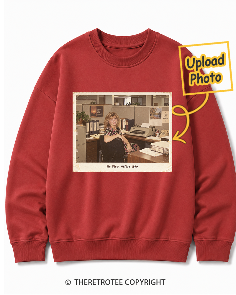 TheRetroTee Personalized My First Office 1979