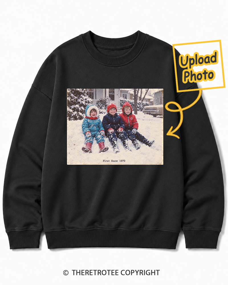 TheRetroTee Personalized First Snow 1970