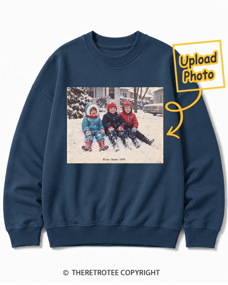TheRetroTee Personalized First Snow 1970