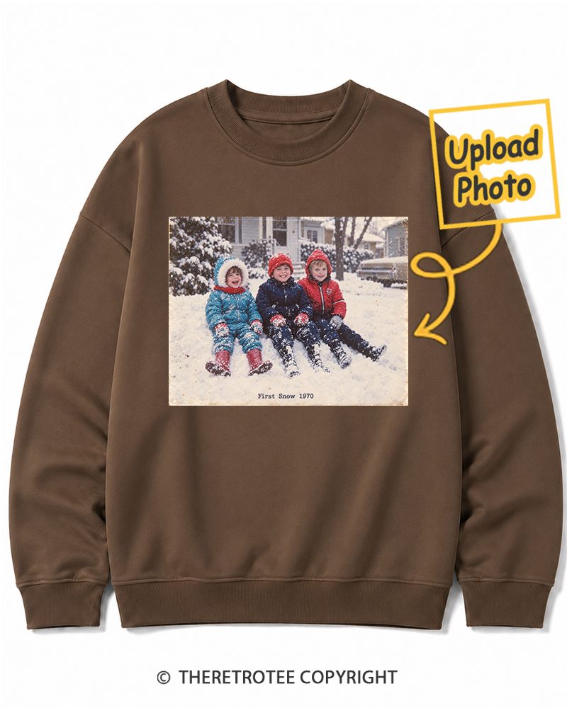 TheRetroTee Personalized First Snow 1970