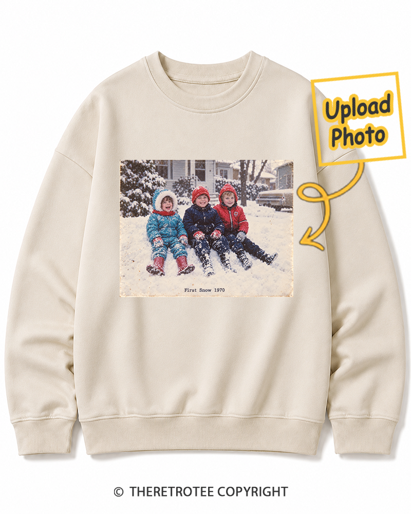 TheRetroTee Personalized First Snow 1970