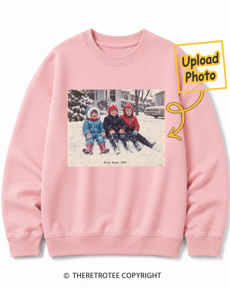 TheRetroTee Personalized First Snow 1970