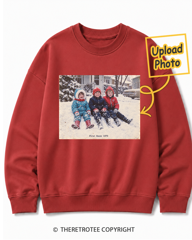 TheRetroTee Personalized First Snow 1970