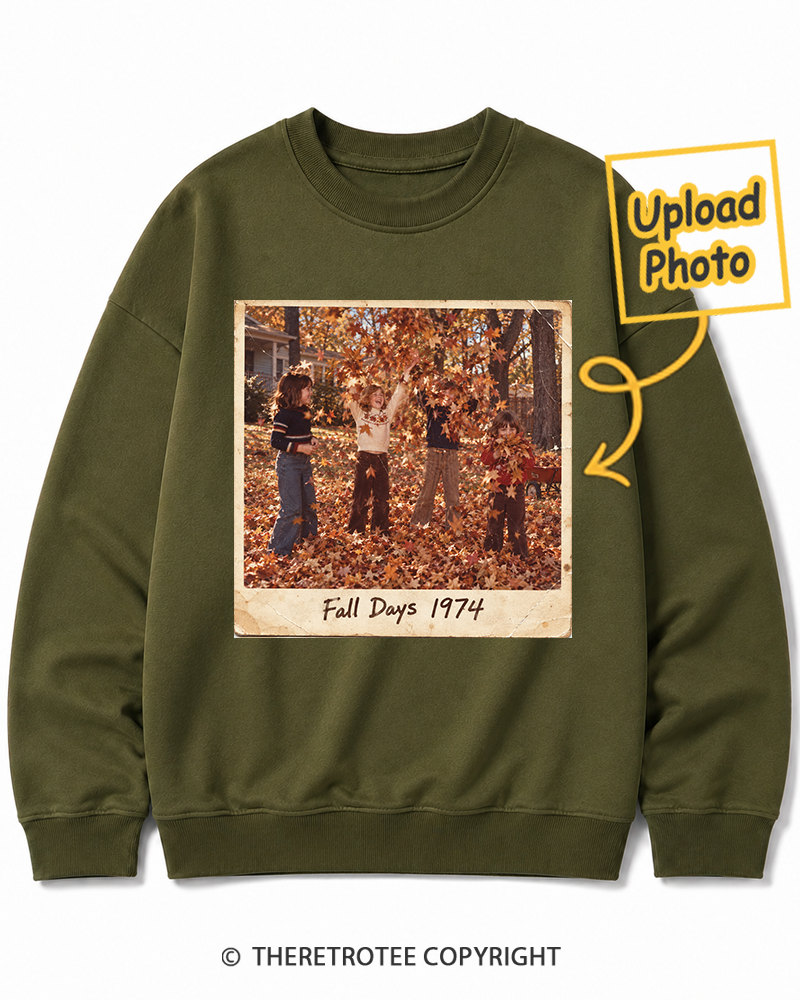 TheRetroTee Personalized Fall Memories 1974 Sweatshirt