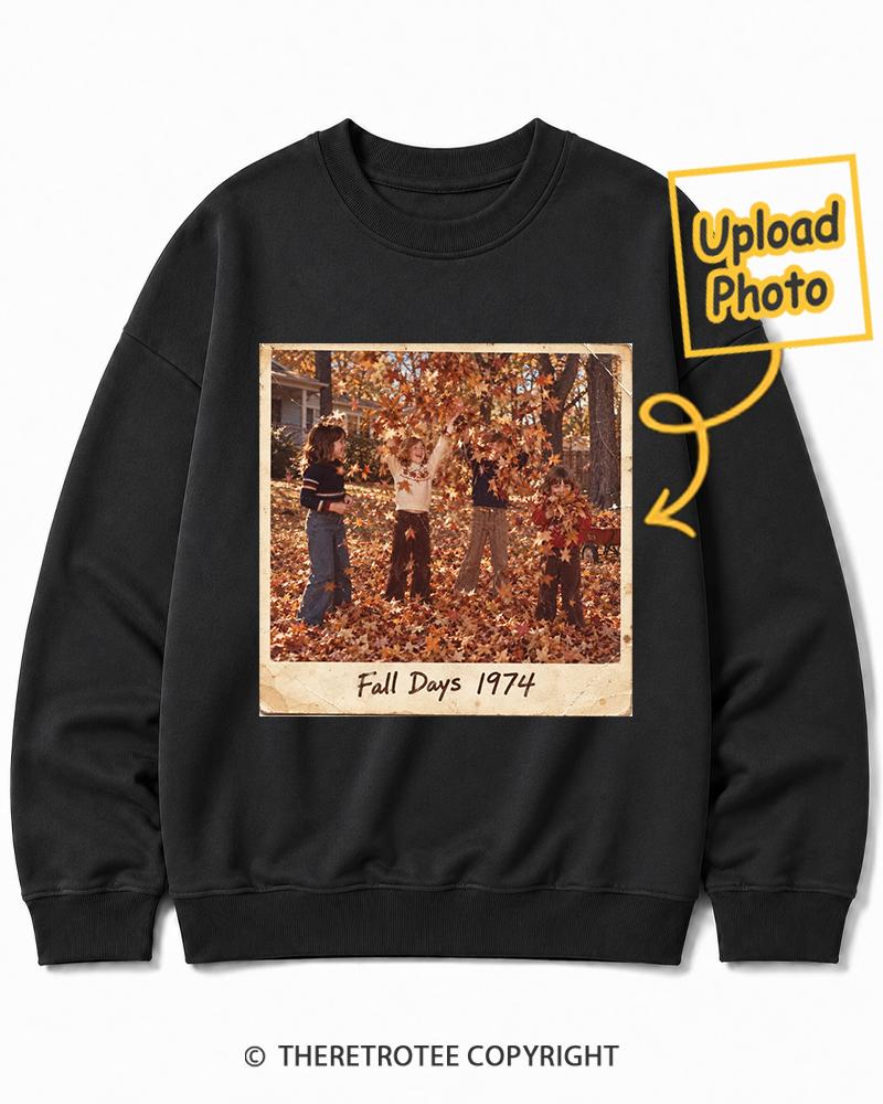 TheRetroTee Personalized Fall Memories 1974 Sweatshirt