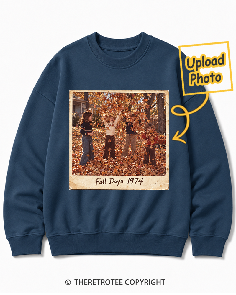 TheRetroTee Personalized Fall Memories 1974 Sweatshirt
