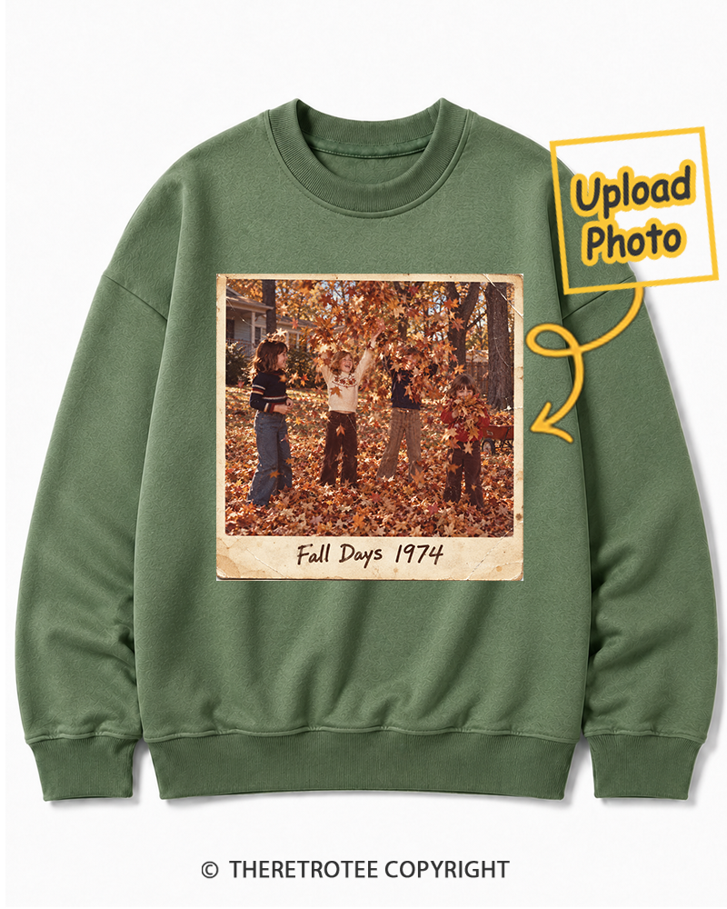 TheRetroTee Personalized Fall Memories 1974 Sweatshirt