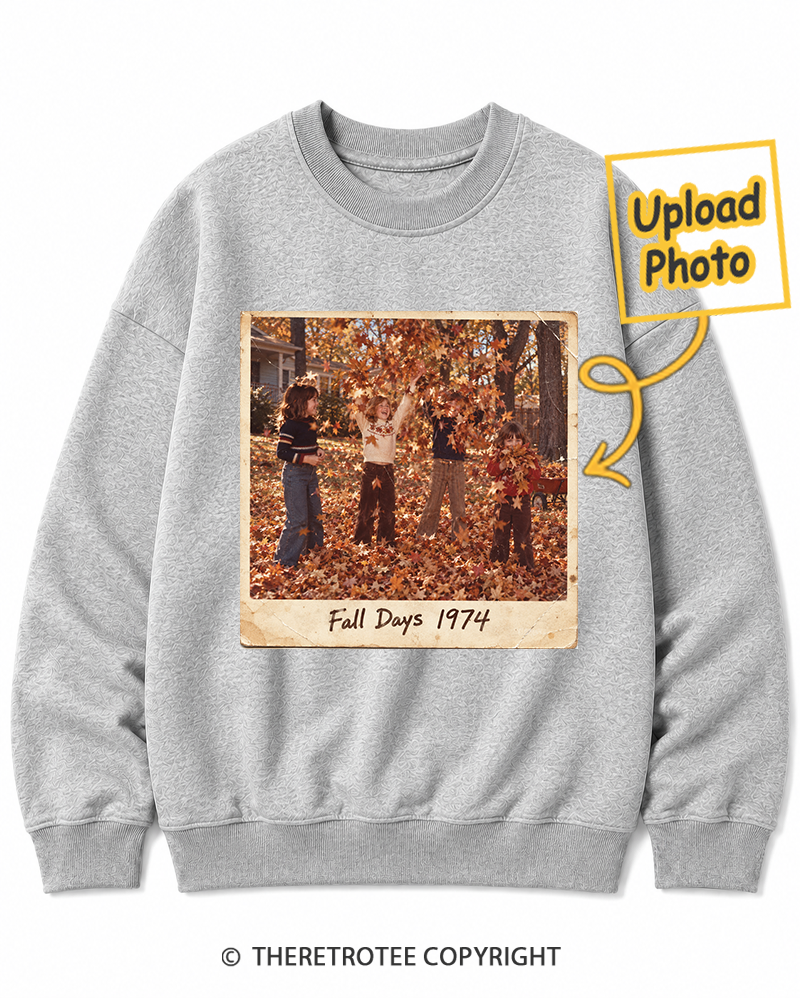 TheRetroTee Personalized Fall Memories 1974 Sweatshirt