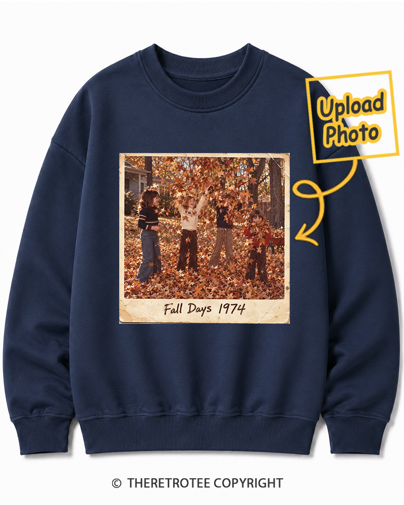 TheRetroTee Personalized Fall Memories 1974 Sweatshirt
