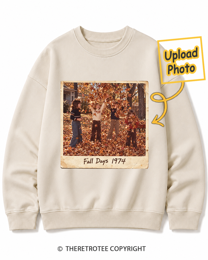 TheRetroTee Personalized Fall Memories 1974 Sweatshirt