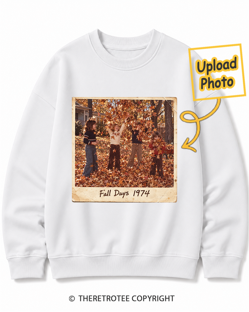 TheRetroTee Personalized Fall Memories 1974 Sweatshirt